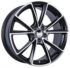 MAM A5 matt black front polish Alufelge 8x18 Zoll ET35 LK 5x112 ML66.6