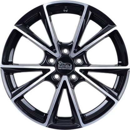 MAM A5 matt black front polish Alufelge 8x19 Zoll ET30 LK 5x112 ML66.6 – Bild 2