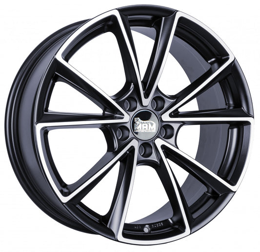 MAM A5 matt black front polish 8x19 ET45 - LK5/112 ML66.6