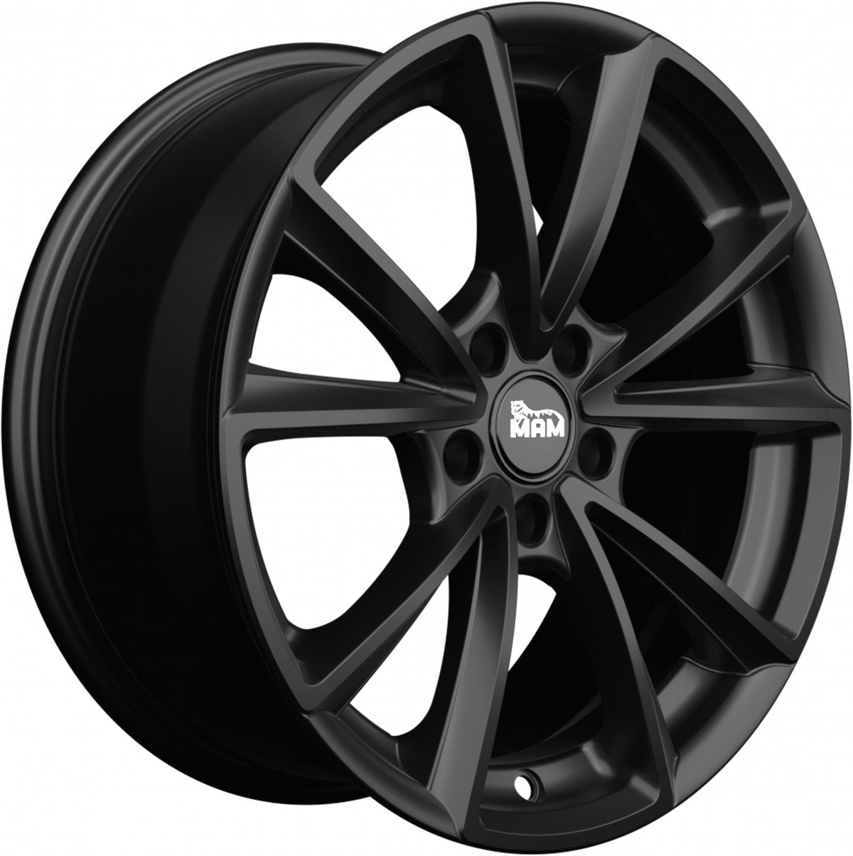 MAM A5 matt black painted 8x18 ET35 - LK5/112 ML66.6