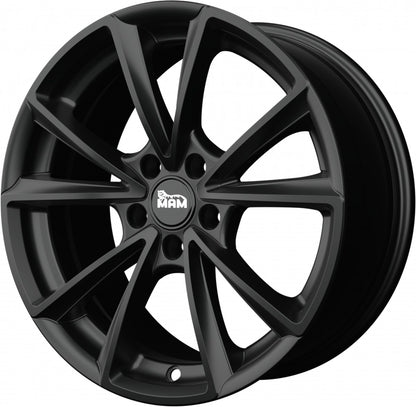 MAM A5 matt black painted 8x18 ET35 - LK5/112 ML66.6