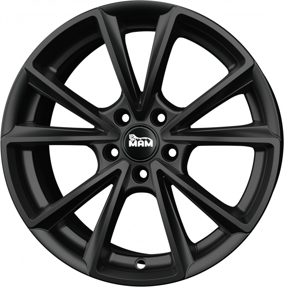 MAM A5 matt black painted 8x19 ET30 - LK5/112 ML66.6