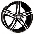 MAM A1 black front polish Alufelge 8x18 Zoll ET44 LK 5x112 ML66.5