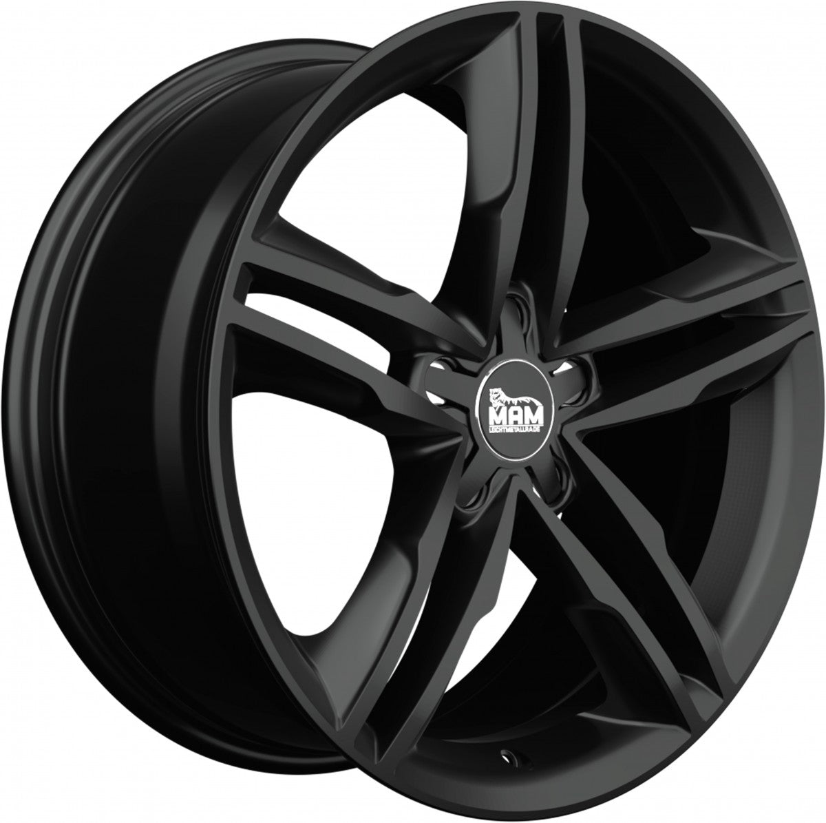 MAM A1 black painted Alufelge 8x18 Zoll ET44 LK 5x112 ML66.5 – Bild 3