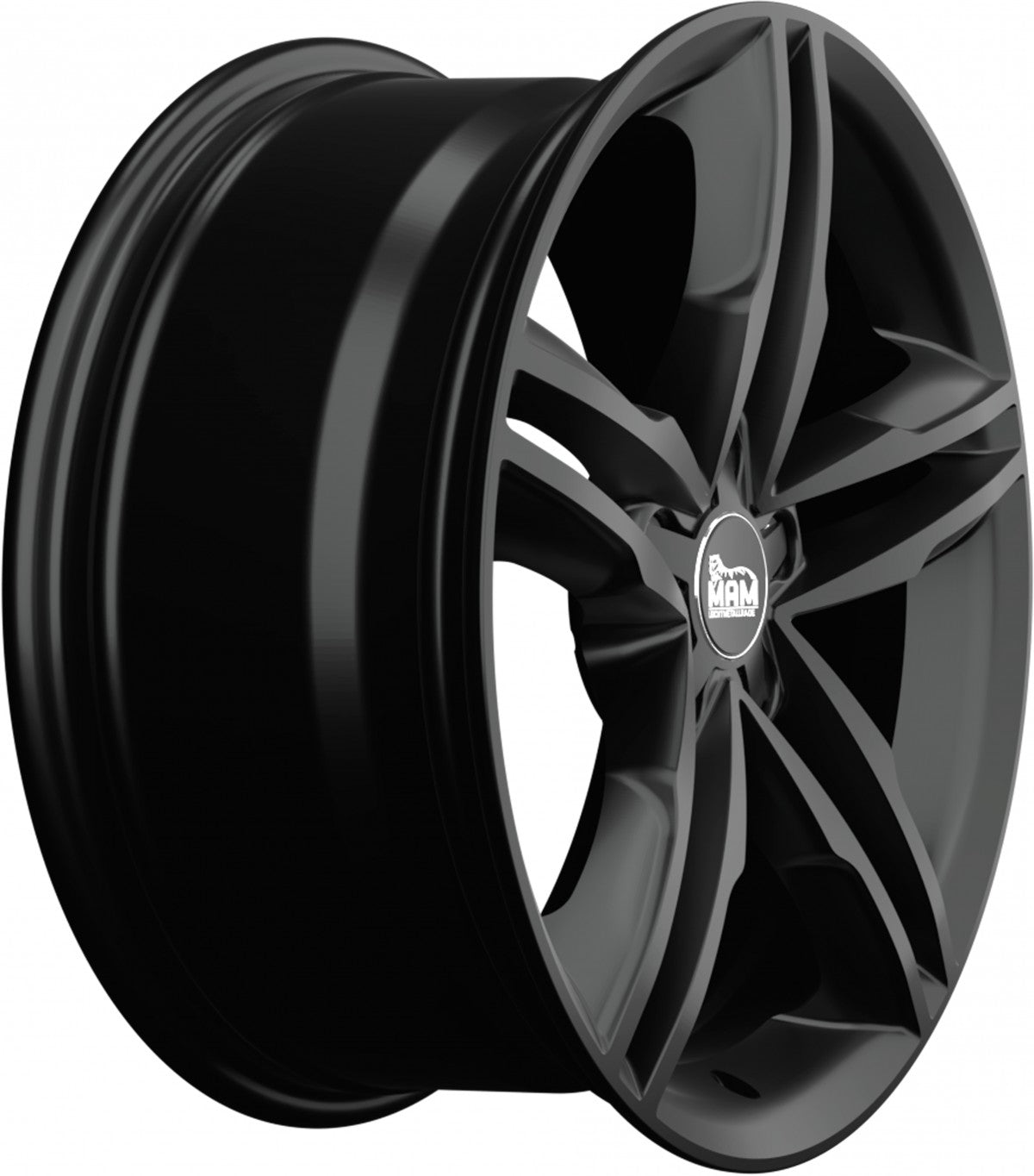 MAM A1 black painted Alufelge 8x18 Zoll ET44 LK 5x112 ML66.5 – Bild 4