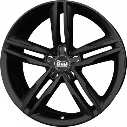 MAM A1 black painted Alufelge 8x18 Zoll ET44 LK 5x112 ML66.5 – Bild 5