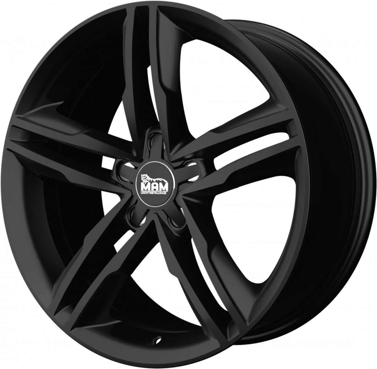 MAM A1 black painted Alufelge 8x18 Zoll ET44 LK 5x112 ML66.5 – Bild 6