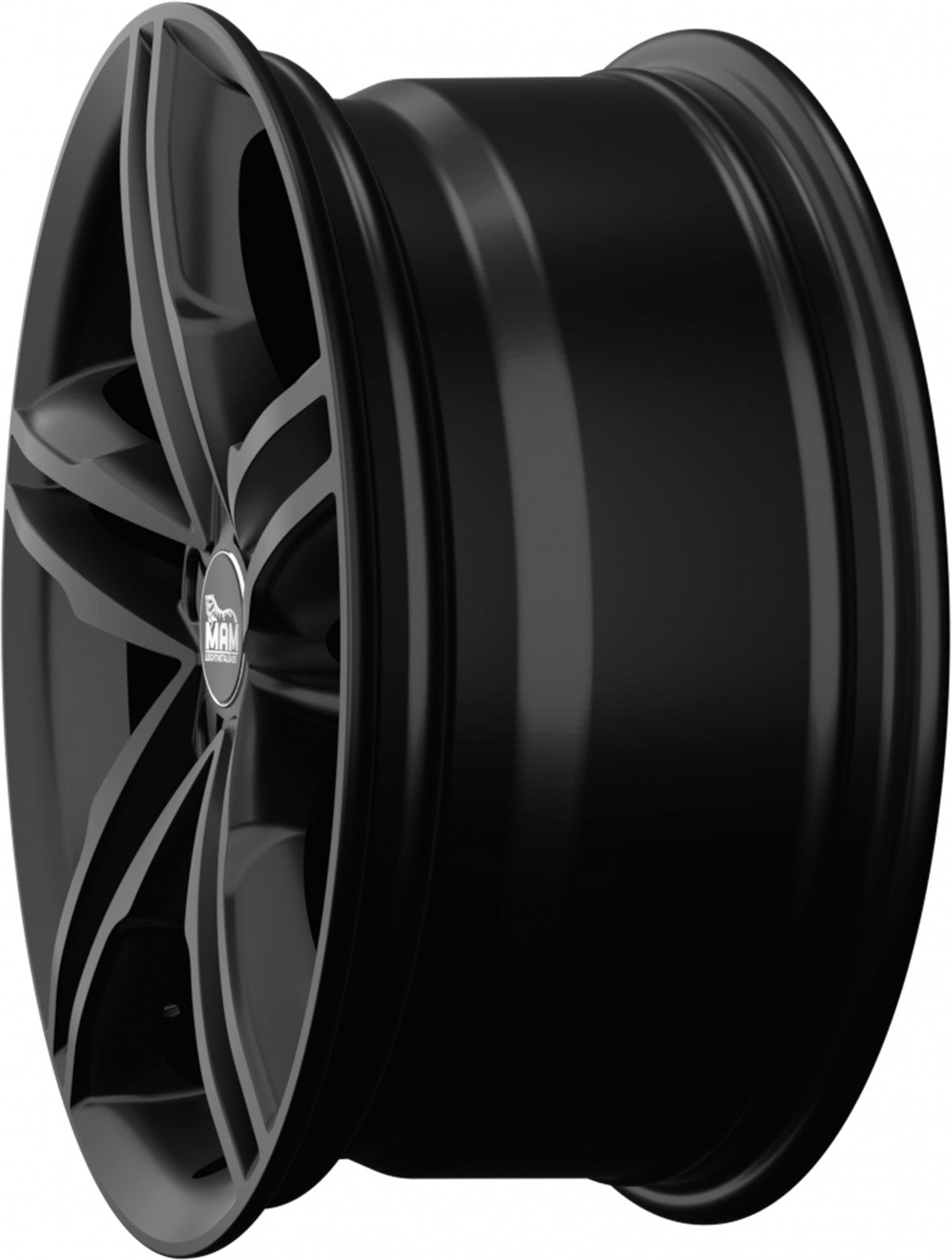 MAM A1 black painted Alufelge 8x18 Zoll ET44 LK 5x112 ML66.5 – Bild 8