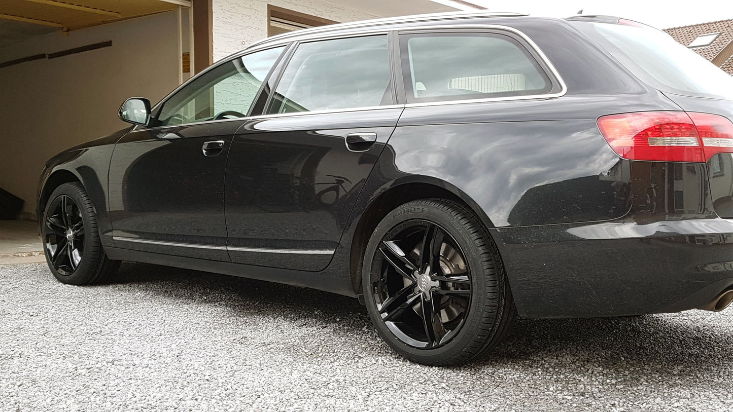 MAM A1 black painted 8x18 ET44 - LK5/112 ML66.5