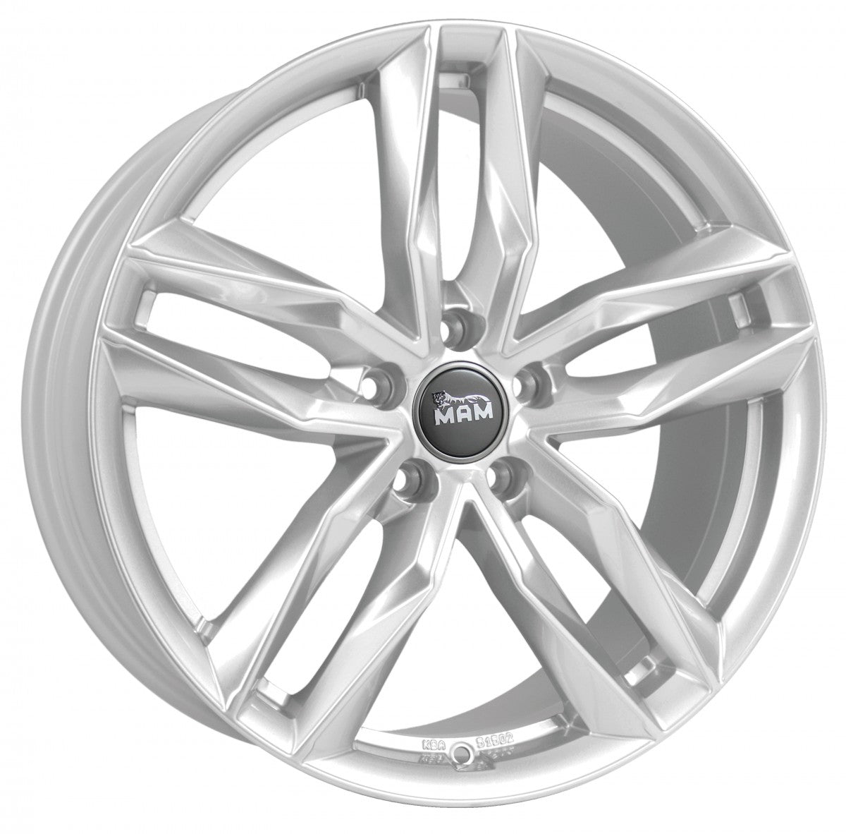 MAM RS3 silver painted 8.5x19 ET45 - LK5/112 ML66.6