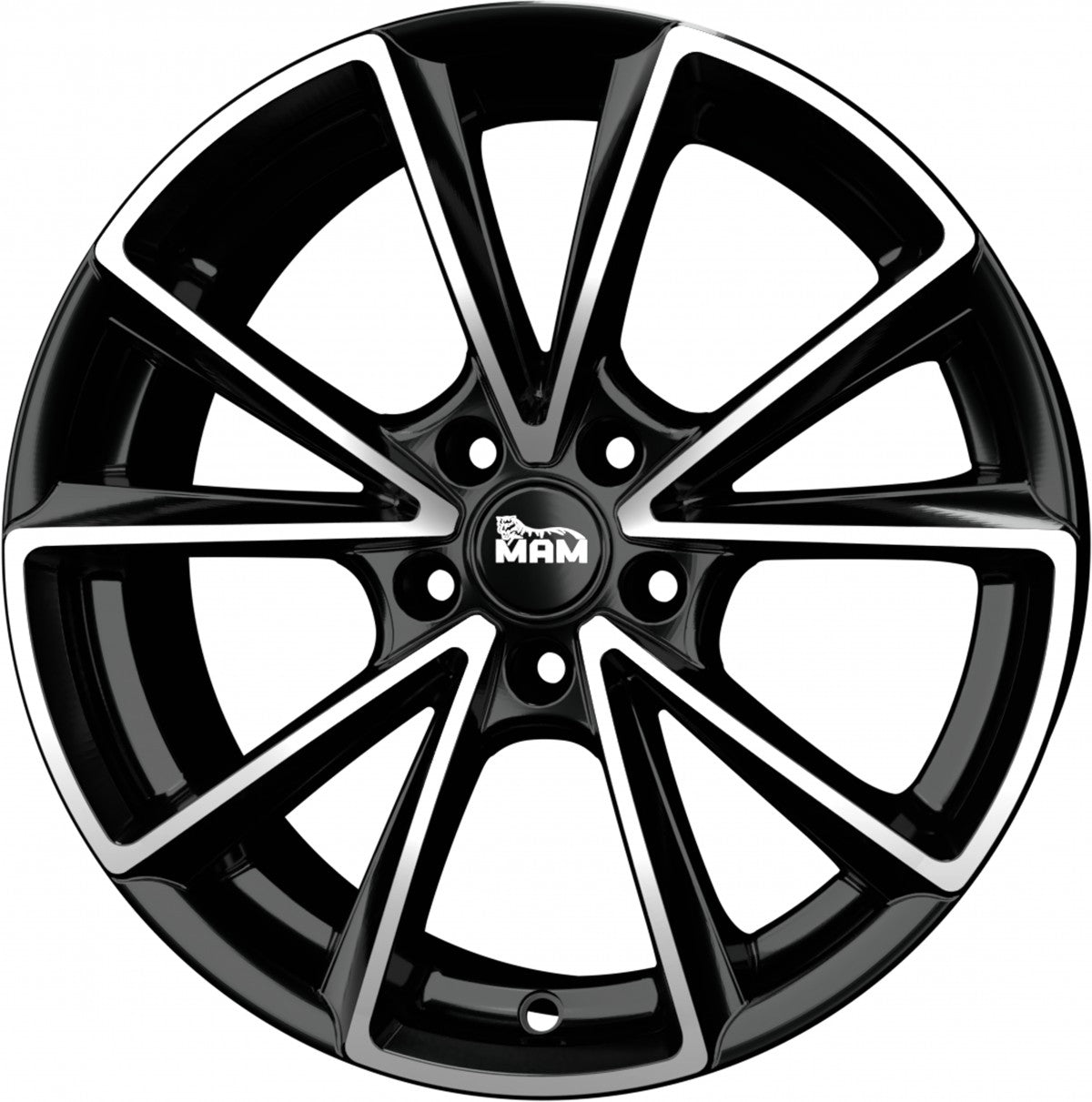 MAM A5 black front polish Alufelge 8.5x20 Zoll ET30 LK 5x112 ML66.6 – Bild 5