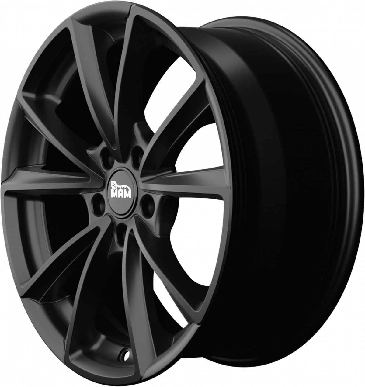 MAM A5 matt black painted 8.5x20 ET30 - LK5/112 ML66.6