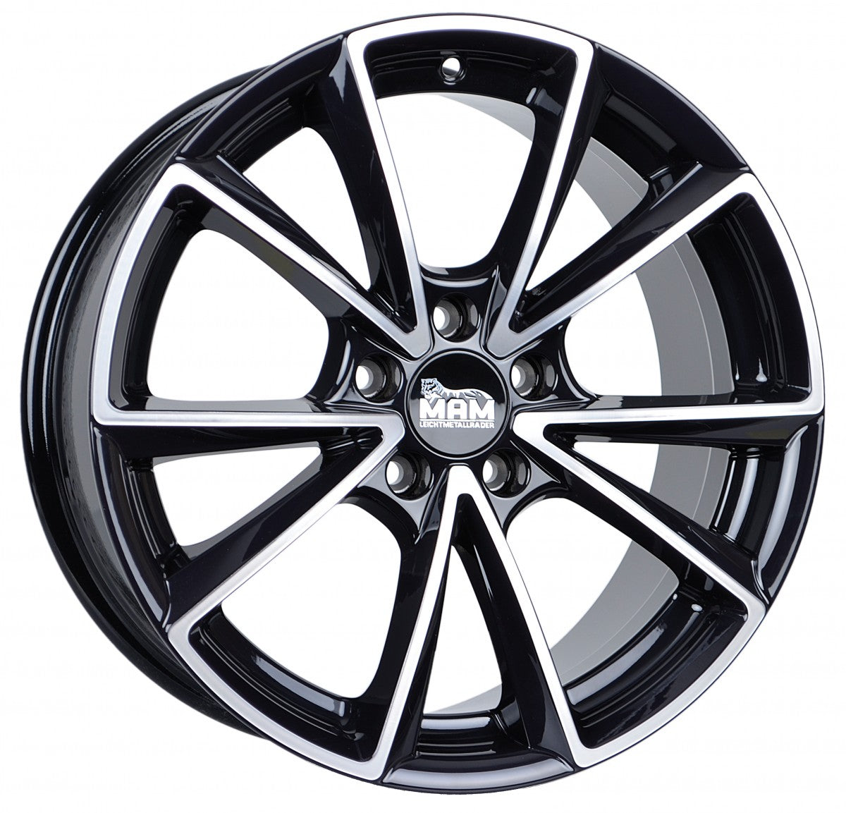 MAM A5 black front polish Alufelge 8.5x20 Zoll ET45 LK 5x112 ML66.6