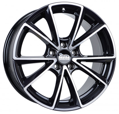 MAM A5 black front polish Alufelge 8.5x20 Zoll ET45 LK 5x112 ML66.6