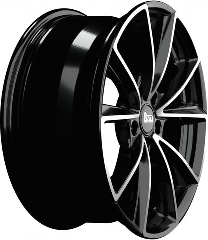 MAM A5 black front polish Alufelge 8.5x20 Zoll ET45 LK 5x112 ML66.6 – Bild 4