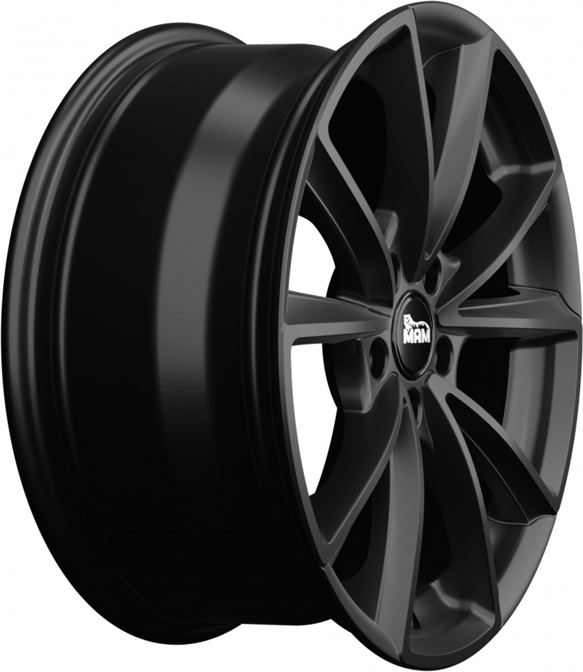 MAM A5 matt black painted 8.5x20 ET45 - LK5/112 ML66.6