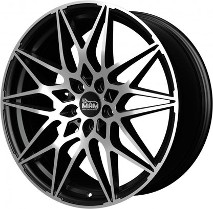 MAM B2 black front polish Alufelge 8.5x19 Zoll ET30 LK 5x112 ML72.6 – Bild 6
