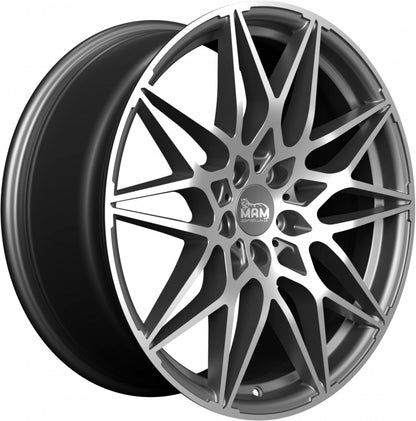 MAM B2 palladium front polish 8.5x19 ET45 - LK5/112 ML72.6