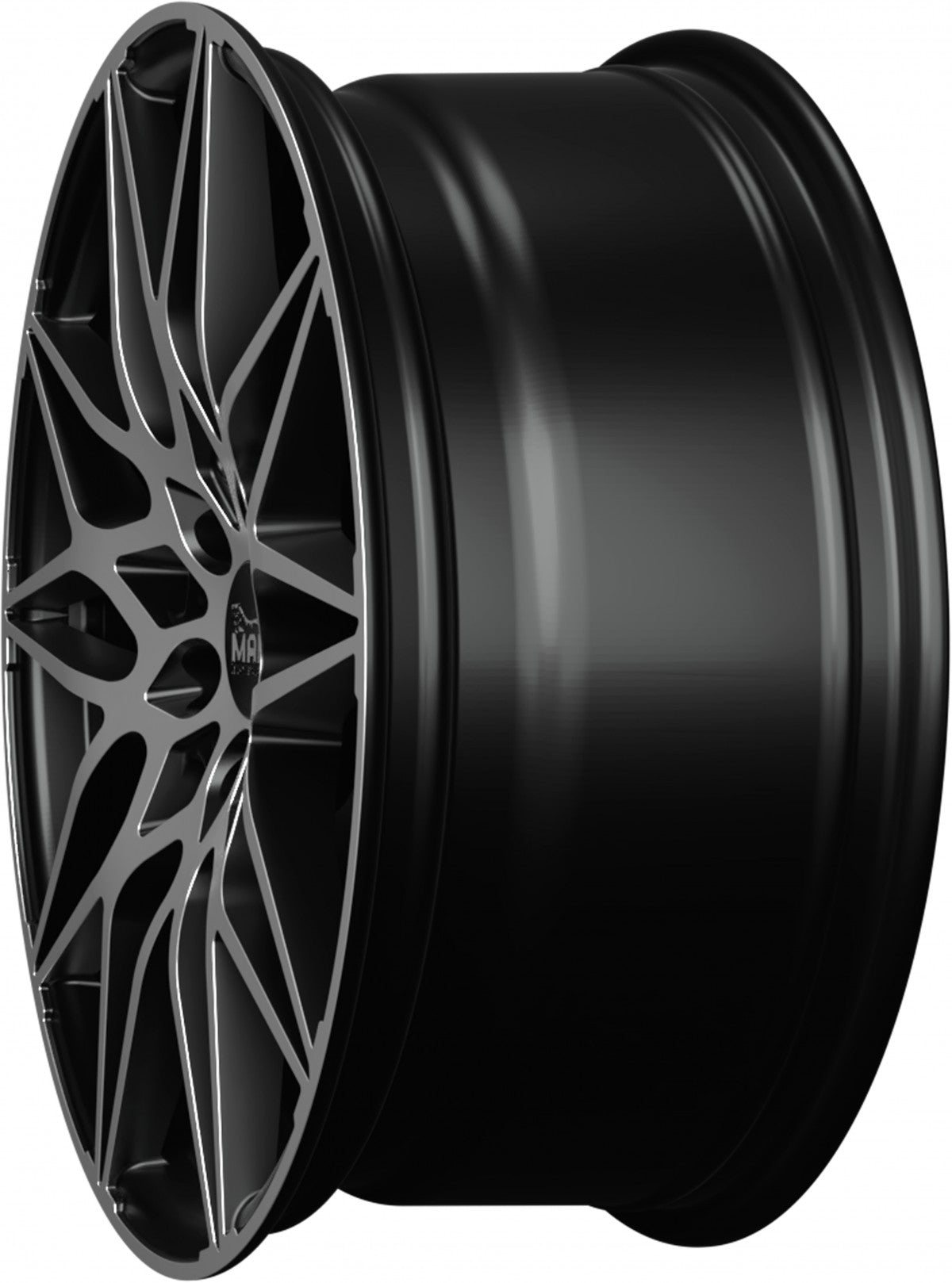 MAM B2 black front polish 8.5x19 ET35 - LK5/120 ML72.6