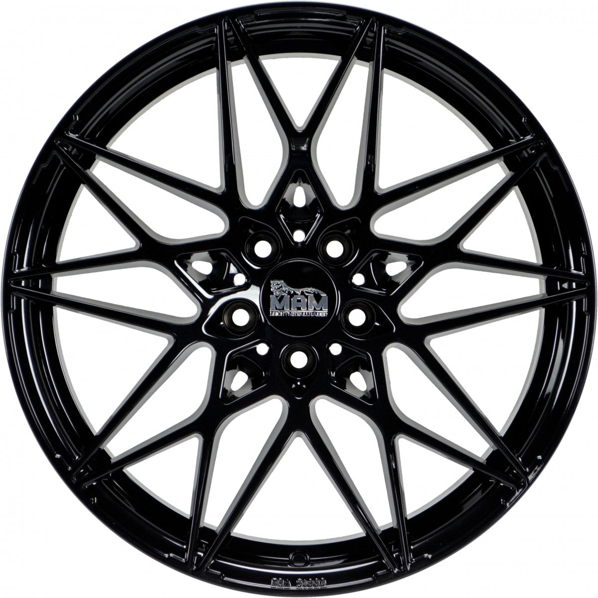MAM B2 black painted Alufelge 8.5x19 Zoll ET35 LK 5x120 ML72.6 – Bild 2