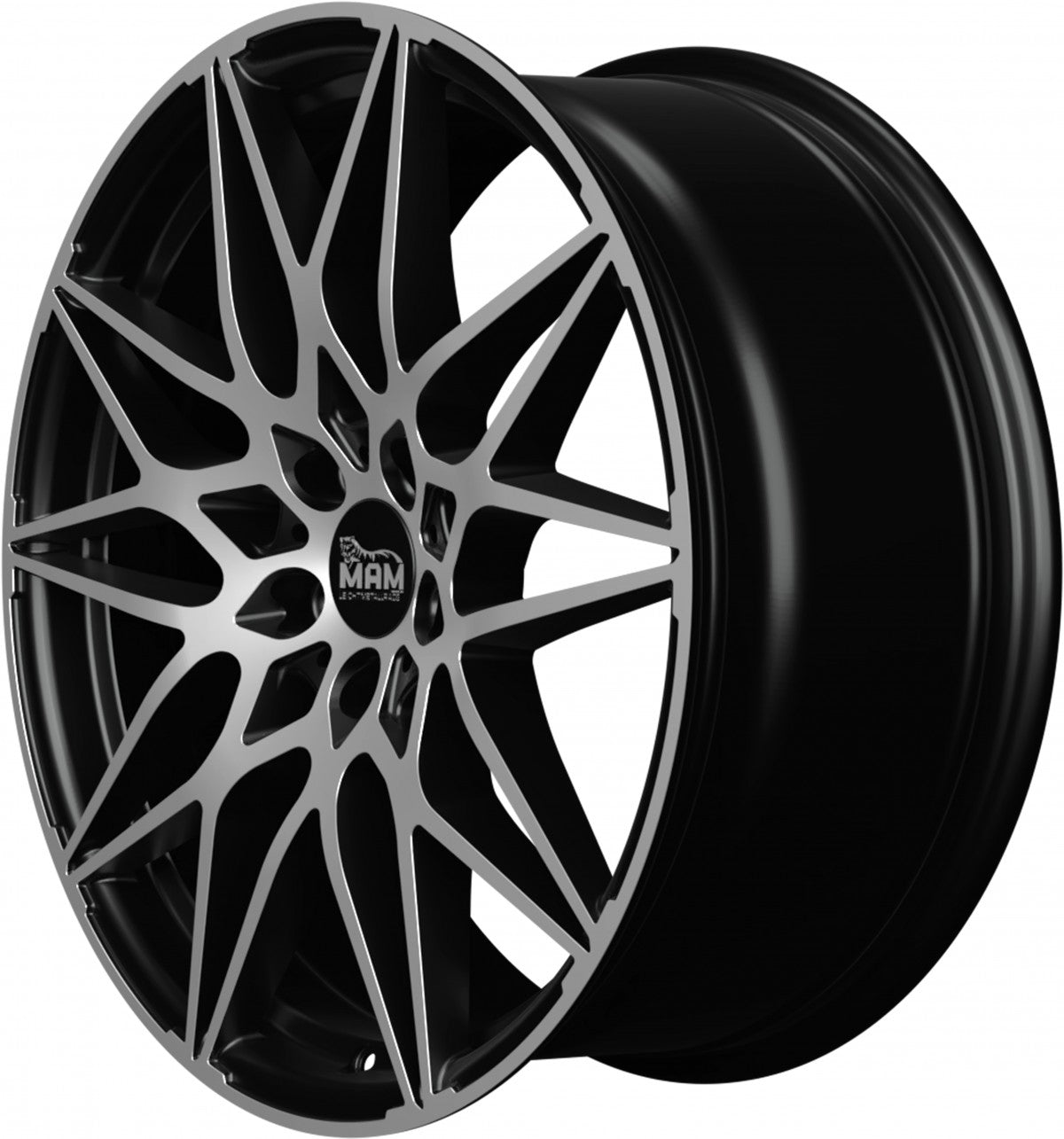 MAM B2 black front polish 8x18 ET30 - LK5/112 ML72.6