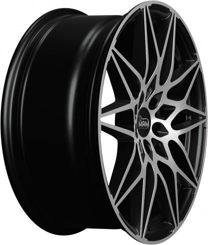 MAM B2 black front polish 8x18 ET45 - LK5/112 ML72.6