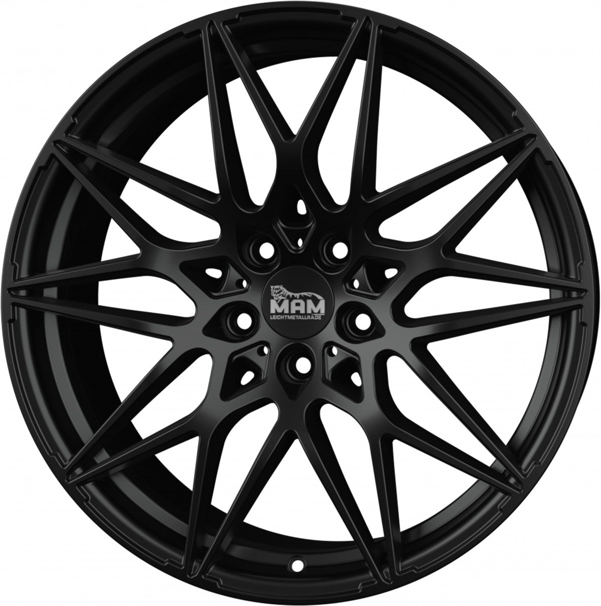MAM B2 black painted Alufelge 8x18 Zoll ET35 LK 5x120 ML72.6 – Bild 5
