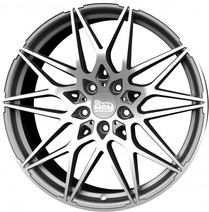 MAM B2 palladium front polish 8x18 ET35 - LK5/120 ML72.6