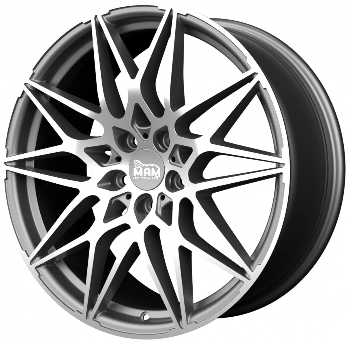 MAM B2 palladium front polish 8x18 ET35 - LK5/120 ML72.6