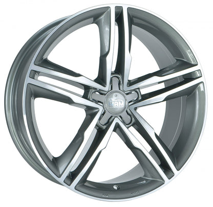 MAM A1 palladium front polish 8x19 ET30 - LK5/112 ML66.5