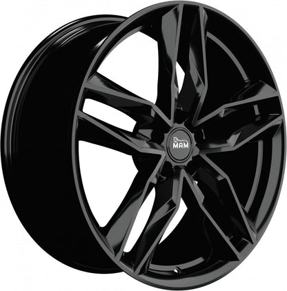 MAM RS3 black painted Alufelge 8x18 Zoll ET45 LK 5x108 ML72.6 – Bild 3