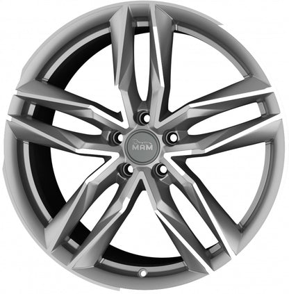 MAM RS3 matt palladium front polish 8x18 ET45 - LK5/108 ML72.6