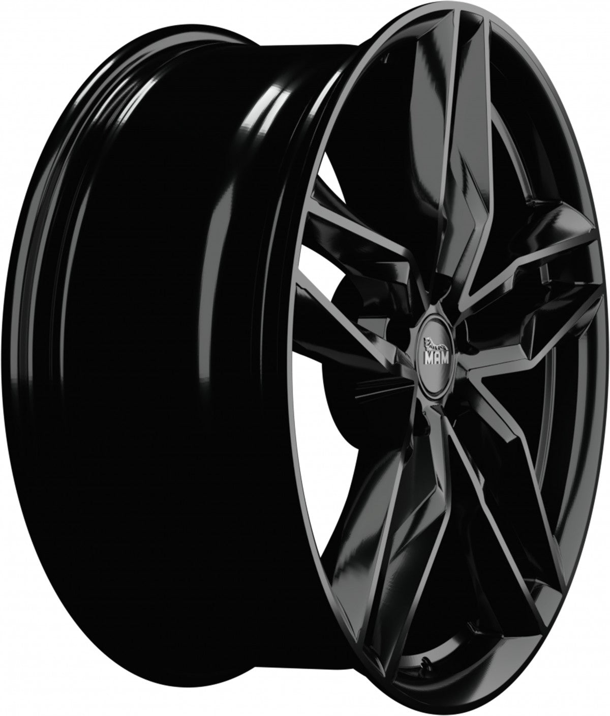 MAM RS3 black painted Alufelge 8.5x19 Zoll ET45 LK 5x108 ML72.6 – Bild 4