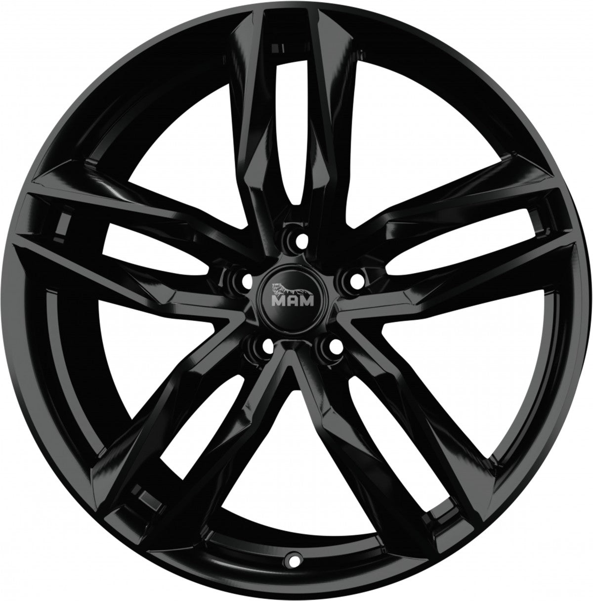 MAM RS3 black painted Alufelge 8.5x19 Zoll ET45 LK 5x108 ML72.6 – Bild 5