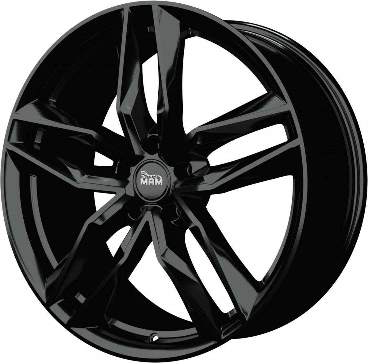 MAM RS3 black painted Alufelge 8.5x19 Zoll ET45 LK 5x108 ML72.6 – Bild 6