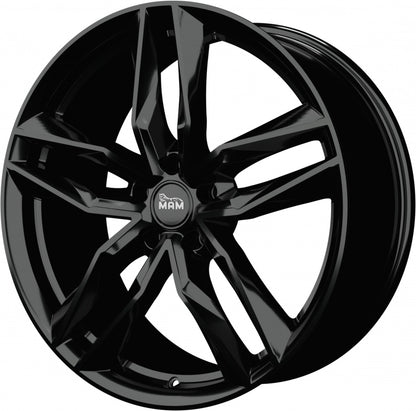 MAM RS3 black painted Alufelge 8.5x19 Zoll ET45 LK 5x108 ML72.6 – Bild 6