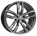 MAM RS3 matt palladium front polish Alufelge 8.5x19 Zoll ET45 LK 5x108 ML72.6