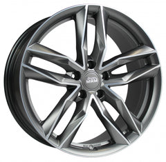 MAM RS3 matt palladium front polish Alufelge 8.5x19 Zoll ET45 LK 5x108 ML72.6