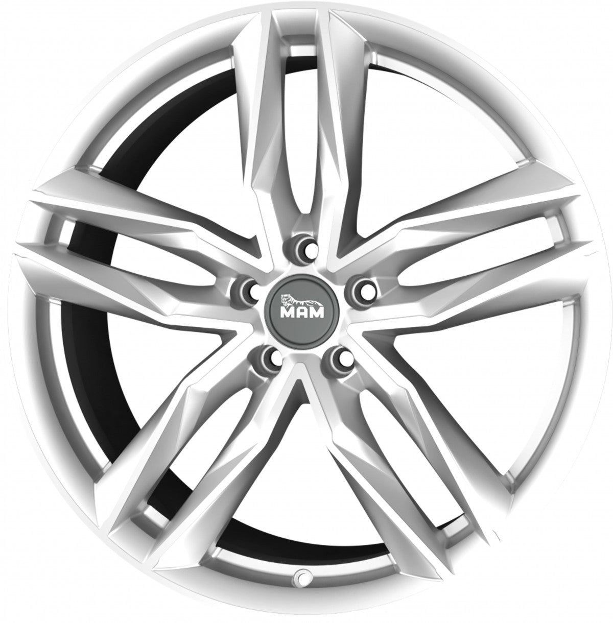 MAM RS3 silver painted 8.5x19 ET45 - LK5/114.3 ML72.6