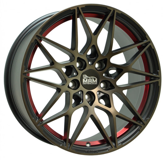 MAM B2 bronze red inside 8x18 ET35 - LK5/120 ML72.6