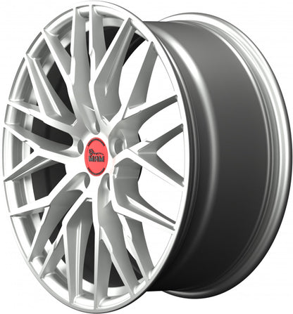 MAM RS4 matt silver painted Alufelge 8.5x19 Zoll ET45 LK 5x108 ML72.6 – Bild 7