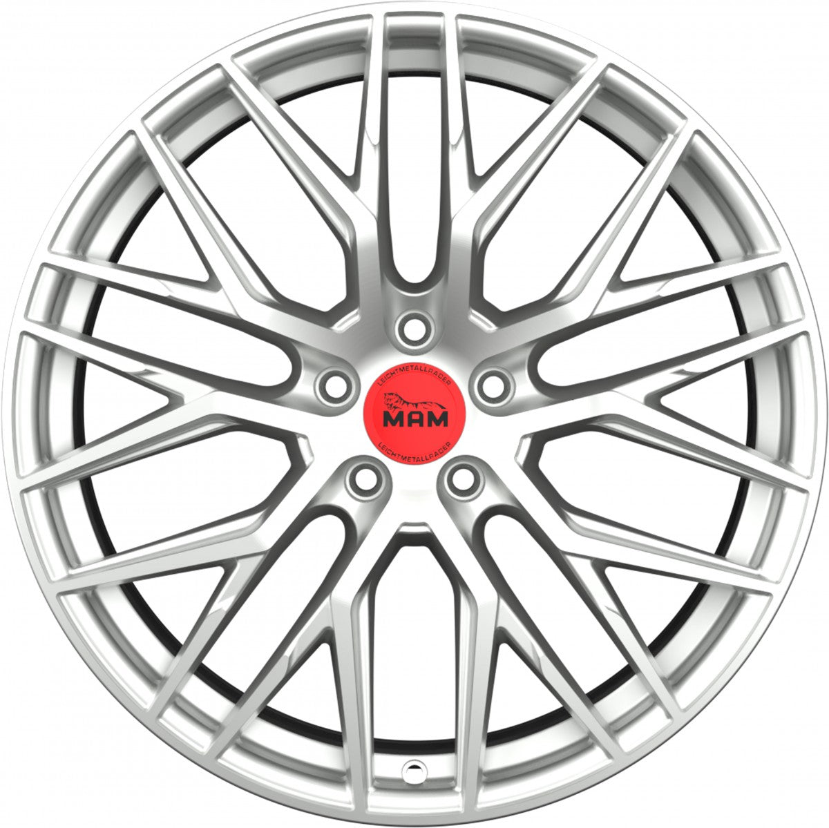 MAM RS4 matt silver painted Alufelge 8.5x19 Zoll ET30 LK 5x112 ML72.6 – Bild 2