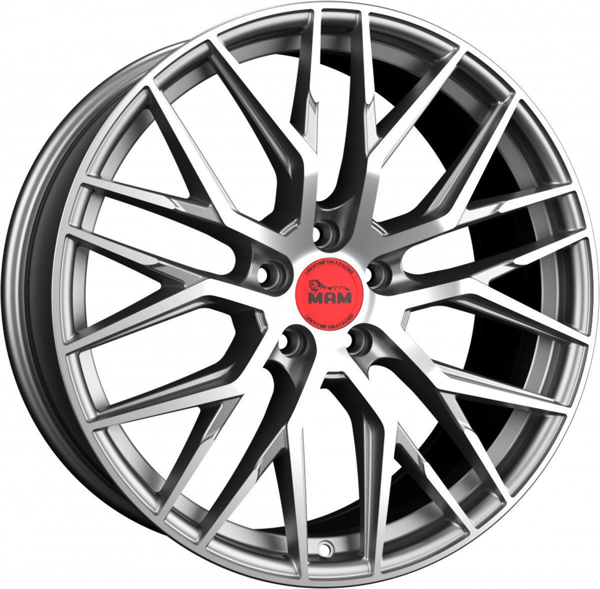 MAM RS4 palladium front polish 8.5x19 ET45 - LK5/112 ML72.6