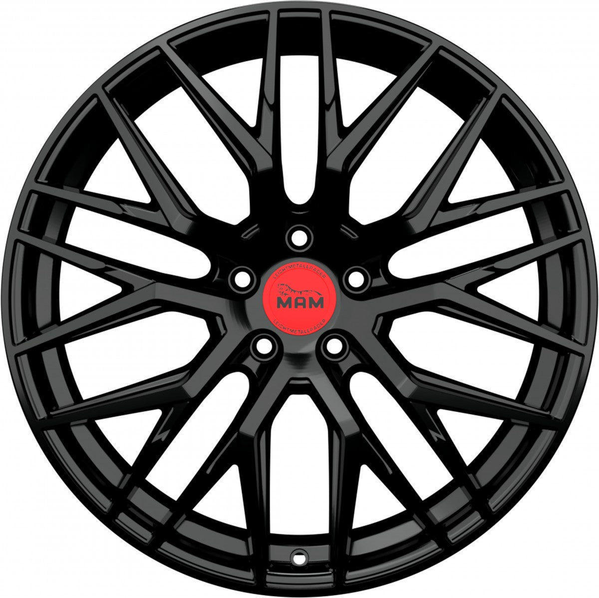 MAM RS4 black painted Alufelge 8.5x19 Zoll ET35 LK 5x120 ML72.6 – Bild 2