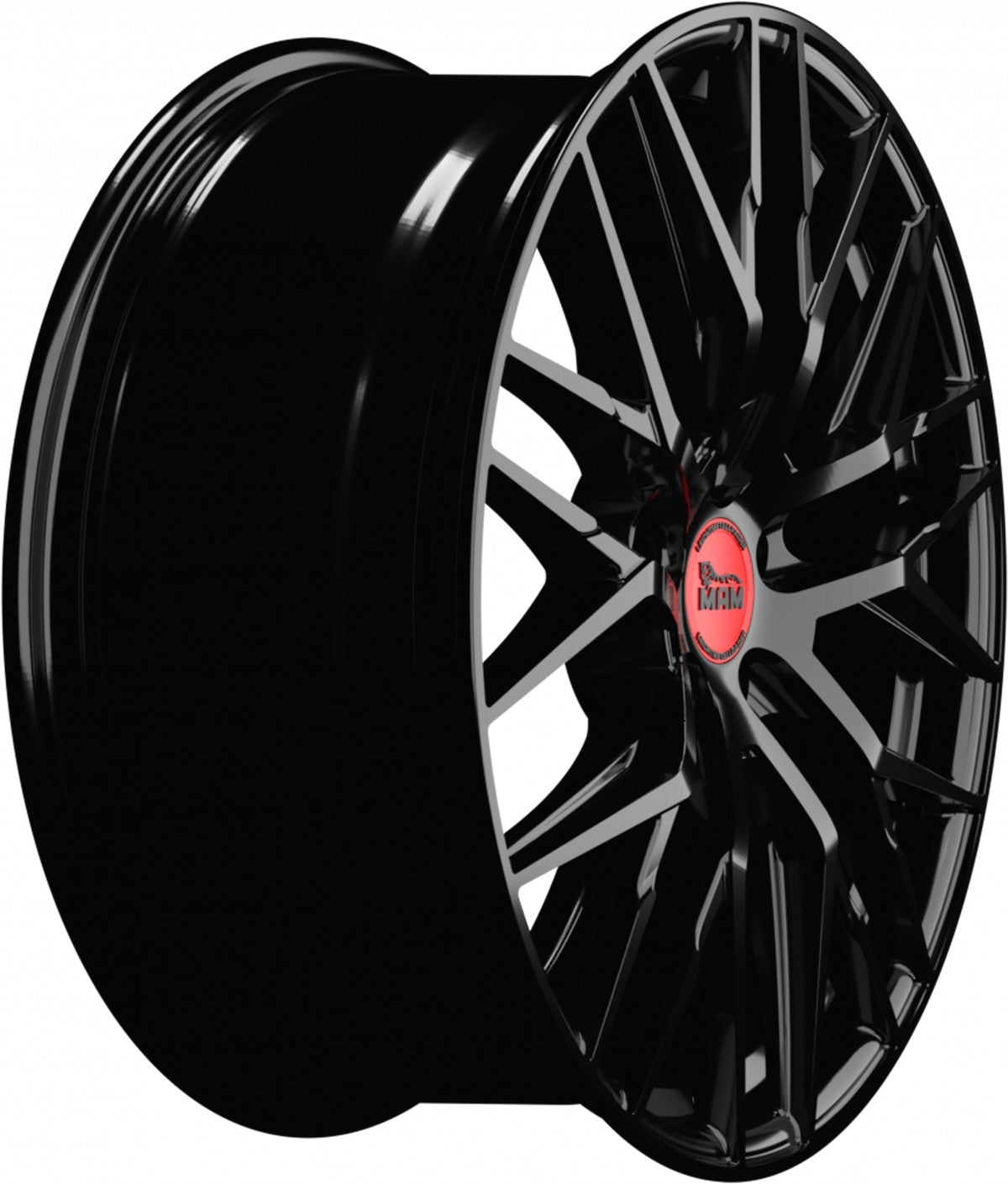 MAM RS4 black painted Alufelge 8.5x19 Zoll ET35 LK 5x120 ML72.6 – Bild 4