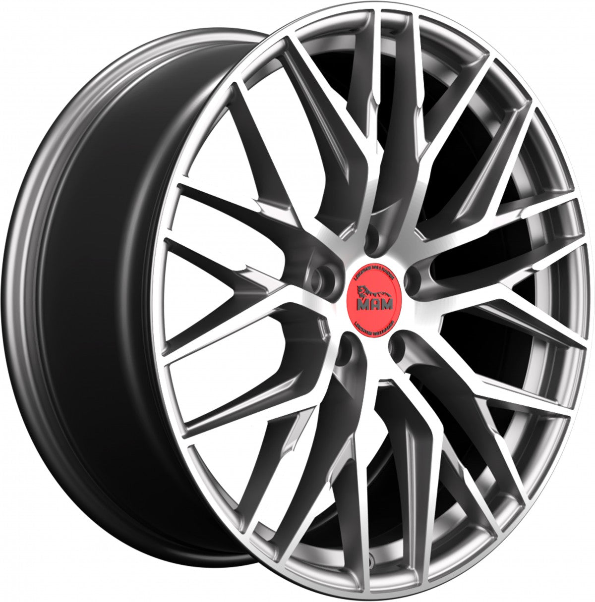 MAM RS4 palladium front polish 8x18 ET30 - LK5/112 ML72.6