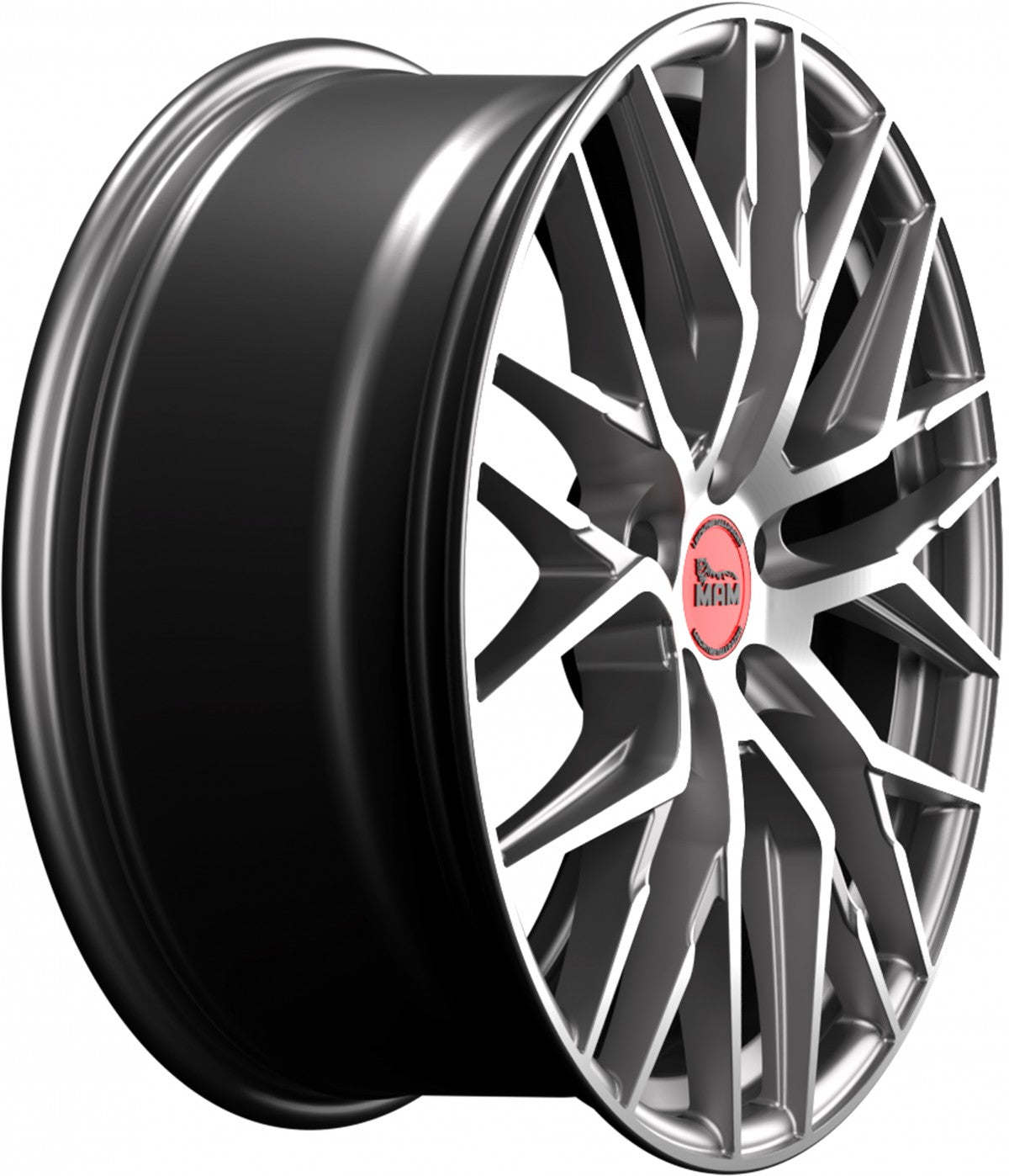 MAM RS4 palladium front polish 8x18 ET30 - LK5/112 ML72.6