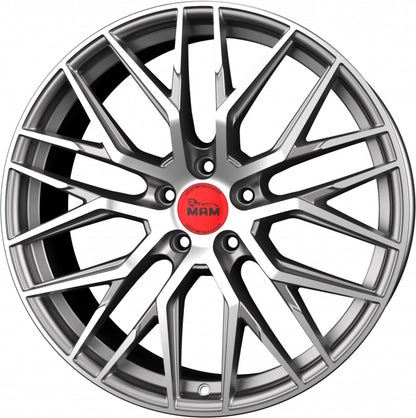 MAM RS4 palladium front polish 8x18 ET30 - LK5/112 ML72.6