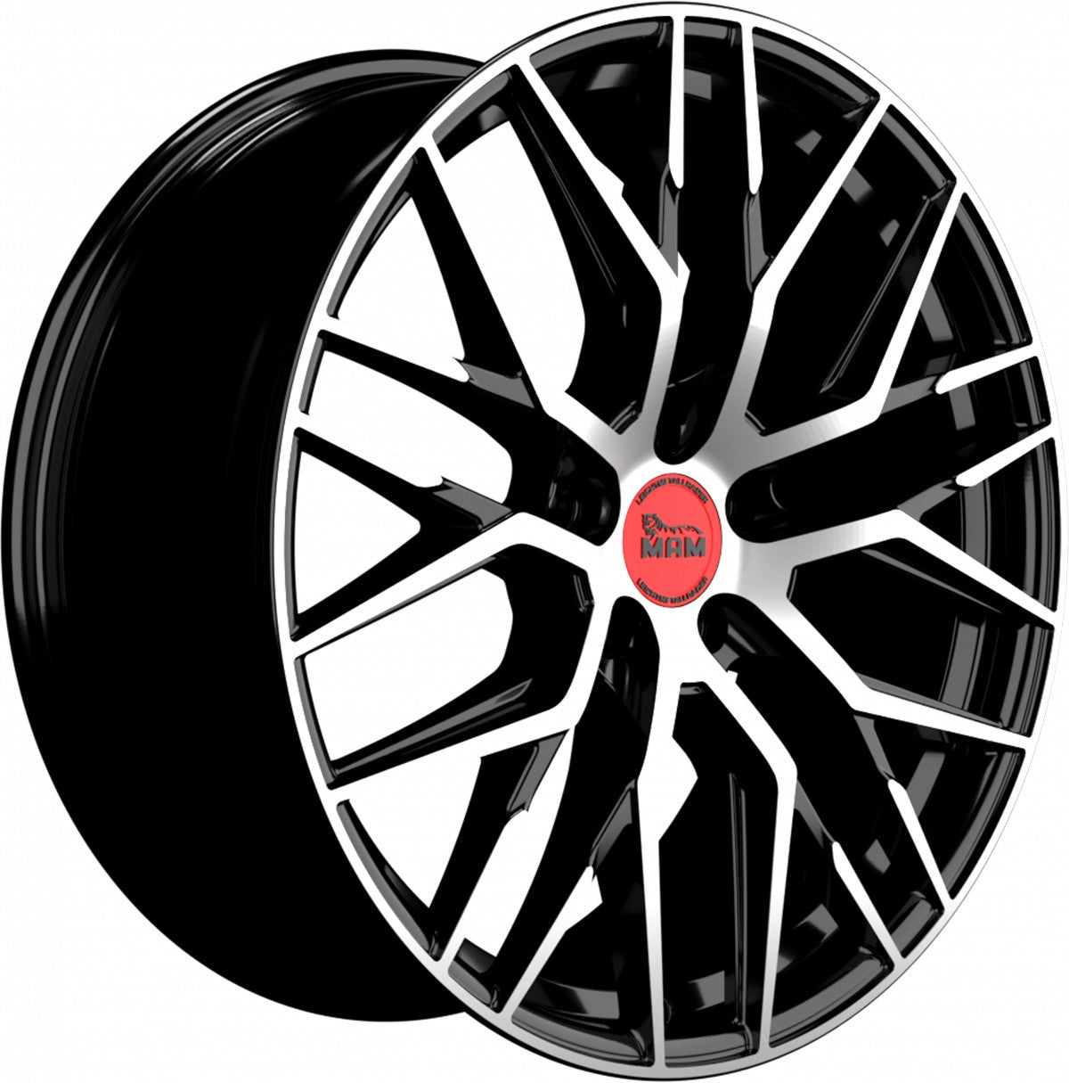 MAM RS4 black front polish 8x18 ET40 - LK5/114.3 ML72.6