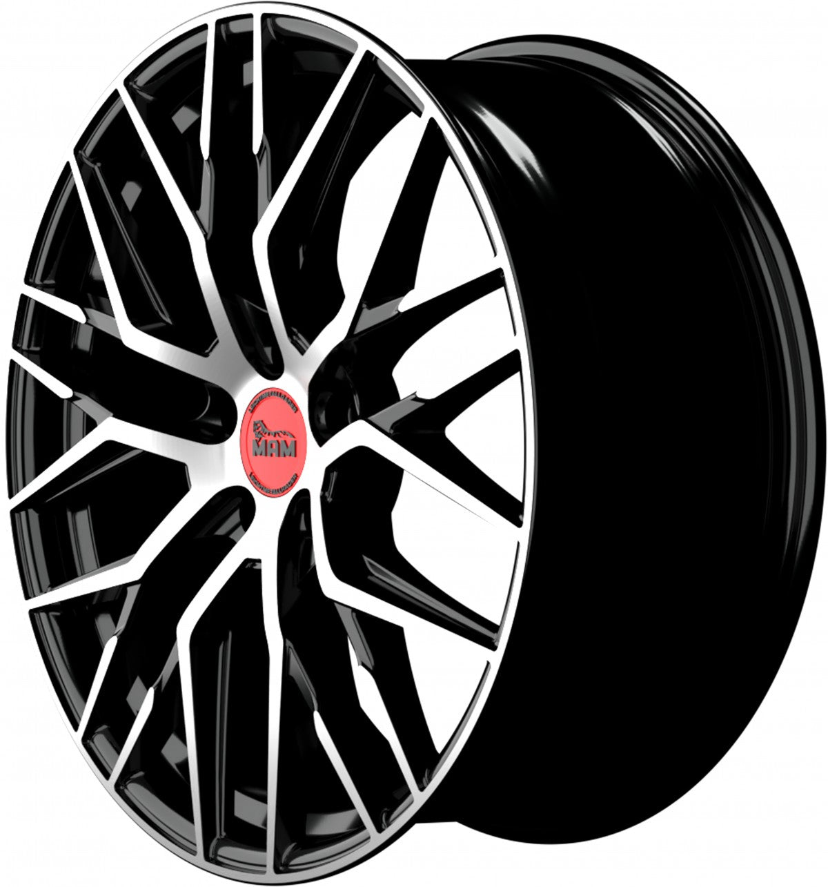 MAM RS4 black front polish 8x18 ET40 - LK5/114.3 ML72.6